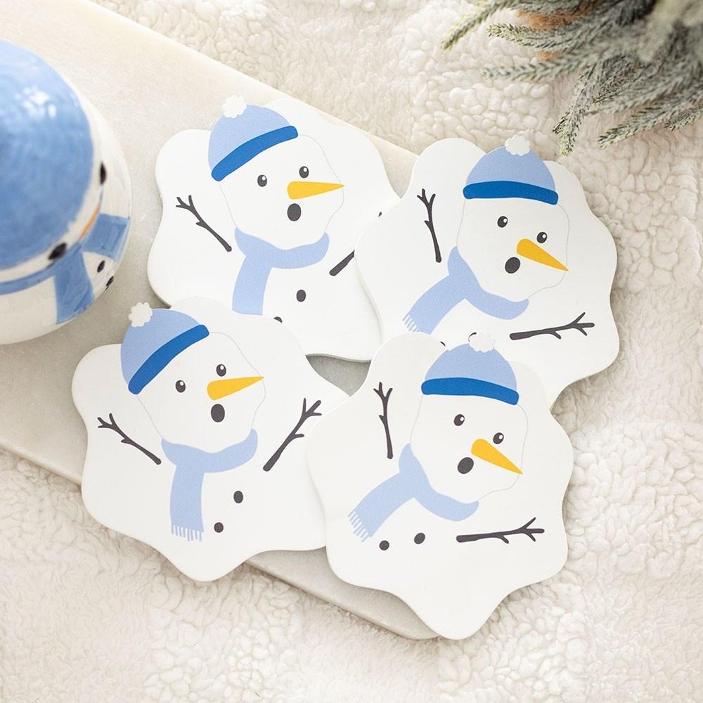 Something Different - Melting Snowman Onderzetter Set - Multicolours